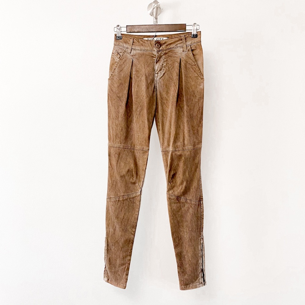 City Conspirators Low Rise Casual Winter Holiday Fall Utility Skinny Jeans Brown